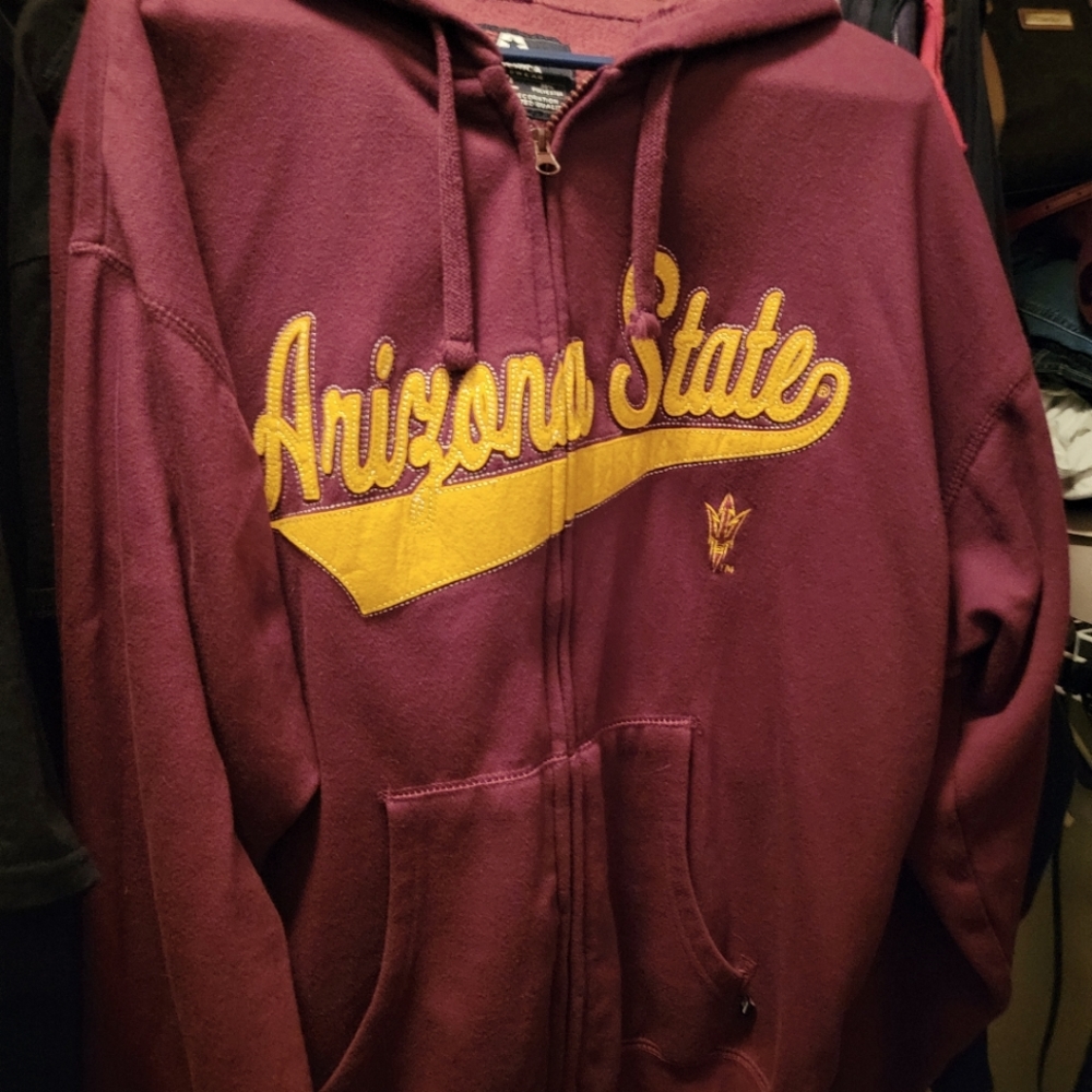 Arizona State maroon XL hoodie jacket